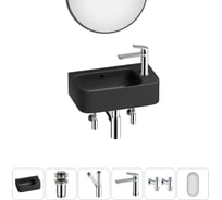 Комплект Wellsee 6 в 1 Lavinia Boho Bathroom Sink накладная/подвесная раковина 45x27 см 20219843R