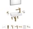 Комплект Wellsee 7 в 1 Lavinia Boho Bathroom Sink накладная/подвесная раковина 37x18 см 20219519R 1
