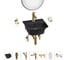 Комплект Wellsee 7 в 1 Lavinia Boho Bathroom Sink накладная/подвесная раковина 35x36 см 20219960R 1