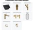 Комплект Wellsee 7 в 1 Lavinia Boho Bathroom Sink накладная/подвесная раковина 35x36 см 20219960R 14