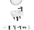 Комплект Wellsee 6 в 1 Lavinia Boho Bathroom Sink накладная/подвесная раковина 45x27 см 20219836R 1