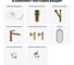 Комплект Wellsee 7 в 1 Lavinia Boho Bathroom Sink накладная/подвесная раковина 40x23 см 20219603R 10