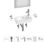 Комплект Wellsee 7 в 1 Lavinia Boho Bathroom Sink накладная/подвесная раковина 40x22 см 20219797R 1