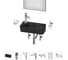 Комплект Wellsee 7 в 1 Lavinia Boho Bathroom Sink накладная/подвесная раковина 40x22 см 20219818R 1