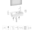 Комплект Wellsee 7 в 1 Lavinia Boho Bathroom Sink накладная/подвесная раковина 40x22 см 20219800R 1
