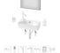 Комплект Wellsee 7 в 1 Lavinia Boho Bathroom Sink накладная/подвесная раковина 40x22 см 20219814R 1
