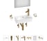 Комплект Wellsee 7 в 1 Lavinia Boho Bathroom Sink накладная/подвесная раковина 40x22 см 20219799R 1