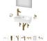 Комплект Wellsee 7 в 1 Lavinia Boho Bathroom Sink накладная/подвесная раковина 40x22 см 20219813R 1