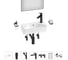 Комплект Wellsee 7 в 1 Lavinia Boho Bathroom Sink накладная/подвесная раковина 40x22 см 20219798R 1