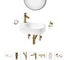 Комплект Wellsee 7 в 1 Lavinia Boho Bathroom Sink накладная/подвесная раковина 40x22 см 20219757R 1