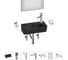 Комплект Wellsee 7 в 1 Lavinia Boho Bathroom Sink накладная/подвесная раковина 40x22 см 20219804R 1
