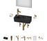 Комплект Wellsee 7 в 1 Lavinia Boho Bathroom Sink накладная/подвесная раковина 40x22 см 20219820R 1