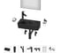 Комплект Wellsee 7 в 1 Lavinia Boho Bathroom Sink накладная/подвесная раковина 40x22 см 20219819R 1