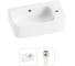 Комплект Wellsee 2 в 1 Lavinia Boho Bathroom Sink накладная/подвесная раковина 45x27 см 20216500R 1