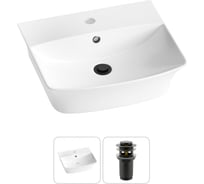 Комплект Wellsee 2 в 1 Lavinia Boho Bathroom Sink накладная/подвесная раковина 45x40 см 20216750R