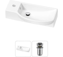 Комплект Wellsee 2 в 1 Lavinia Boho Bathroom Sink накладная/подвесная раковина 50x24 см 20216133R
