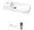 Комплект Wellsee 2 в 1 Lavinia Boho Bathroom Sink накладная/подвесная раковина 50x24 см 20216133R 1