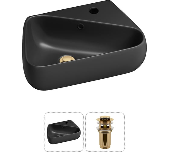 Комплект Wellsee 2 в 1 Lavinia Boho Bathroom Sink накладная/подвесная раковина 44x27 см 20216627R 1