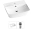Комплект Wellsee 2 в 1 Lavinia Boho Bathroom Sink накладная/подвесная раковина 45x40 см 20216749R 1
