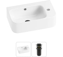 Комплект Wellsee 2 в 1 Lavinia Boho Bathroom Sink накладная/подвесная раковина 45x27 см 20216498R