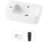 Комплект Wellsee 2 в 1 Lavinia Boho Bathroom Sink накладная/подвесная раковина 45x27 см 20216470R 1