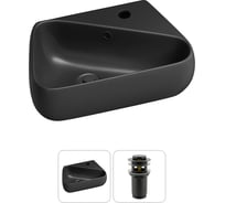 Комплект Wellsee 2 в 1 Lavinia Boho Bathroom Sink накладная/подвесная раковина 44x27 см 20216626R