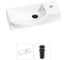 Комплект Wellsee 2 в 1 Lavinia Boho Bathroom Sink накладная/подвесная раковина 45x24 см 20216106R 1