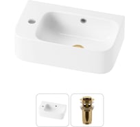 Комплект Wellsee 2 в 1 Lavinia Boho Bathroom Sink накладная/подвесная раковина 45x27 см 20216471R