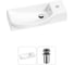 Комплект Wellsee 2 в 1 Lavinia Boho Bathroom Sink накладная/подвесная раковина 50x24 см 20216161R 1