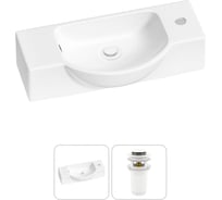 Комплект Wellsee 2 в 1 Lavinia Boho Bathroom Sink накладная/подвесная раковина 53x25 см 20216220R
