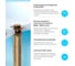 Комплект Wellsee 2 в 1 Lavinia Boho Bathroom Sink накладная/подвесная раковина 45x40 см 20216767R 7