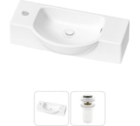 Комплект Wellsee 2 в 1 Lavinia Boho Bathroom Sink накладная/подвесная раковина 53x25 см 20216192R
