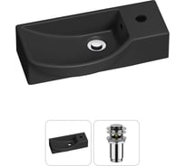 Комплект Wellsee 2 в 1 Lavinia Boho Bathroom Sink накладная/подвесная раковина 45x24 см 20216121R
