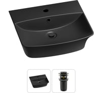 Комплект Wellsee 2 в 1 Lavinia Boho Bathroom Sink накладная/подвесная раковина 45x40 см 20216766R