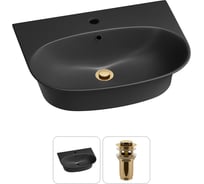 Комплект Wellsee 2 в 1 Lavinia Boho Bathroom Sink накладная/подвесная раковина 55x43 см 20216711R