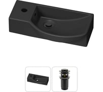 Комплект Wellsee 2 в 1 Lavinia Boho Bathroom Sink накладная/подвесная раковина 45x24 см 20216094R
