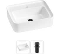 Комплект Wellsee 2 в 1 Lavinia Boho Bathroom Sink накладная/подвесная раковина 50x40 см 20215317R