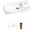Комплект Wellsee 2 в 1 Lavinia Boho Bathroom Sink накладная/подвесная раковина 45x24 см 20216107R 1