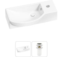 Комплект Wellsee 2 в 1 Lavinia Boho Bathroom Sink накладная/подвесная раковина 45x24 см 20216108R
