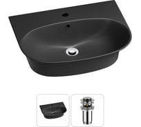 Комплект Wellsee 2 в 1 Lavinia Boho Bathroom Sink накладная/подвесная раковина 55x43 см 20216709R