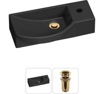 Комплект Wellsee 2 в 1 Lavinia Boho Bathroom Sink накладная/подвесная раковина 45x24 см 20216123R