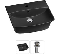 Комплект Wellsee 2 в 1 Lavinia Boho Bathroom Sink накладная/подвесная раковина 45x40 см 20216765R