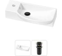 Комплект Wellsee 2 в 1 Lavinia Boho Bathroom Sink накладная/подвесная раковина 50x24 см 20216134R