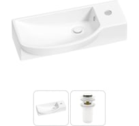 Комплект Wellsee 2 в 1 Lavinia Boho Bathroom Sink накладная/подвесная раковина 50x24 см 20216164R