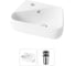 Комплект Wellsee 2 в 1 Lavinia Boho Bathroom Sink накладная/подвесная раковина 44x27 см 20216581R 1