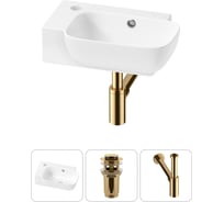 Комплект Wellsee 3 в 1 Lavinia Boho Bathroom Sink накладная/подвесная раковина 40x24 см 20216391R