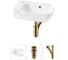 Комплект Wellsee 3 в 1 Lavinia Boho Bathroom Sink накладная/подвесная раковина 40x24 см 20216391R 1