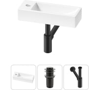 Комплект Wellsee 3 в 1 Lavinia Boho Bathroom Sink накладная/подвесная раковина 38x14 см 20215914R