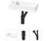 Комплект Wellsee 3 в 1 Lavinia Boho Bathroom Sink накладная/подвесная раковина 38x14 см 20215914R 1