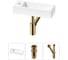 Комплект Wellsee 3 в 1 Lavinia Boho Bathroom Sink накладная/подвесная раковина 38x14 см 20215915R 1